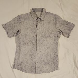 Men's Gray Lululemon Patterned Shirt